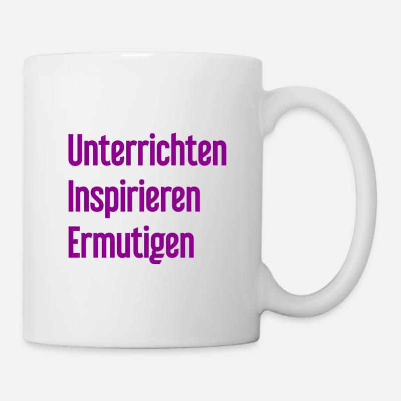Teaching Inspiring Encouraging - Mug - white