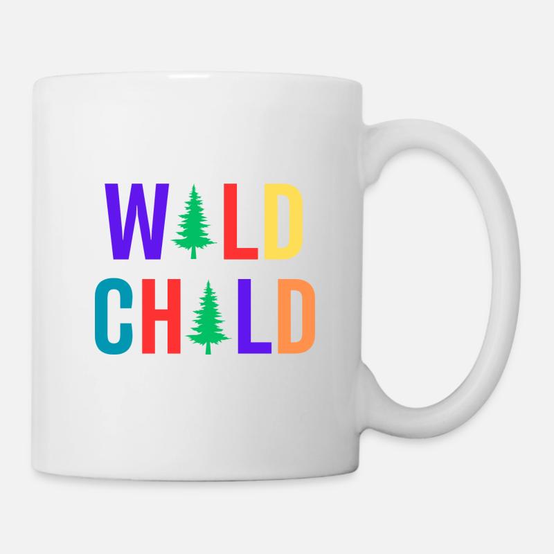 Wild Child Bunt - Tasse - Weiß
