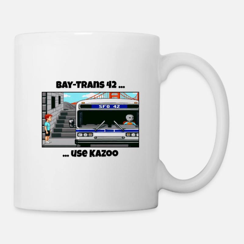 Bay-Trans 42 - 8 bits Retrogame Charme Zak - Mug blanc - blanc