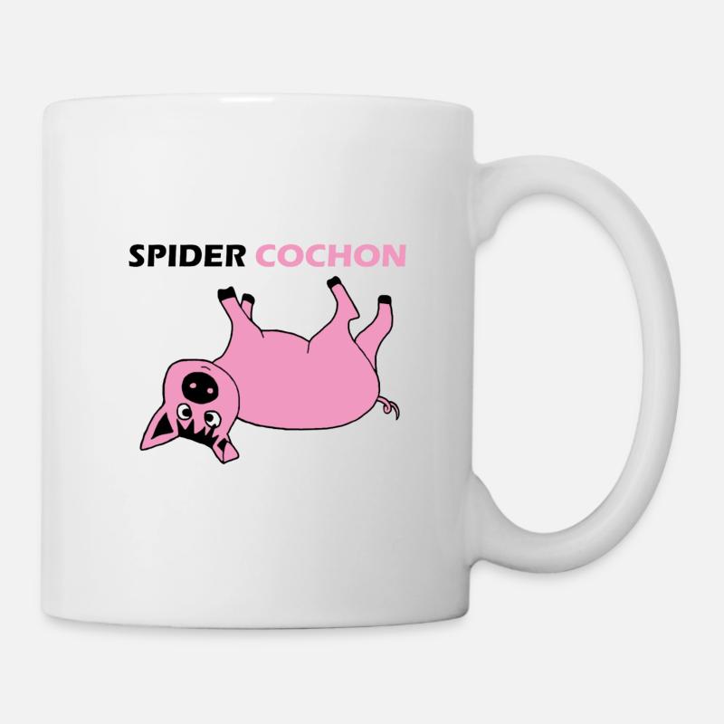 spider cochon - Mug blanc - blanc