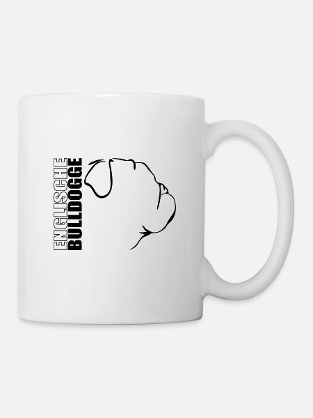 ENGLISCHE BULLDOGGE PROFIL - Tasse - Weiß
