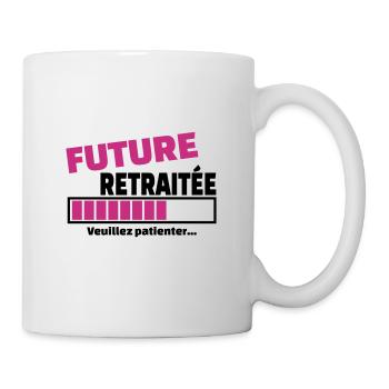future retraitée - Mug blanc - blanc - Droite
