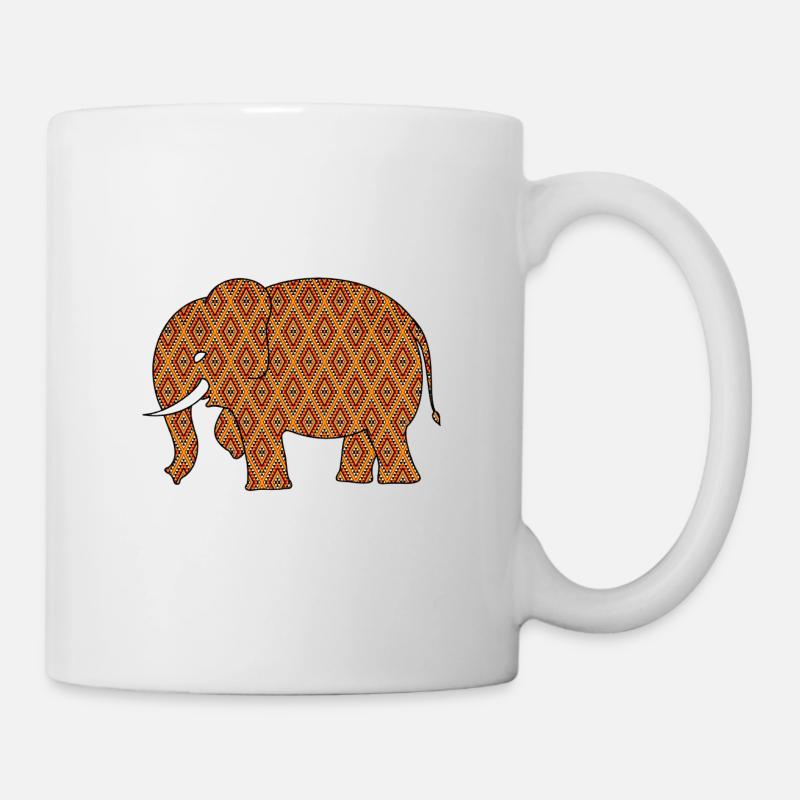 Elefant - Tasse - Weiß