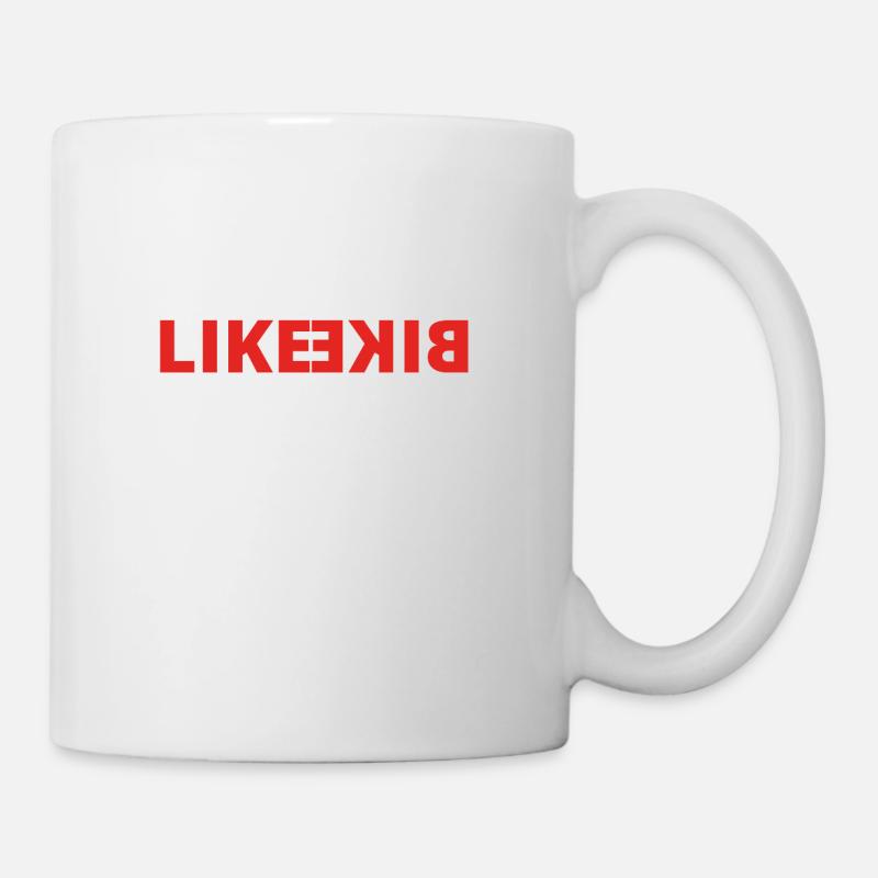 Comme le cycle de vélos de course de vélo cycline égale d'amour - Mug blanc - blanc