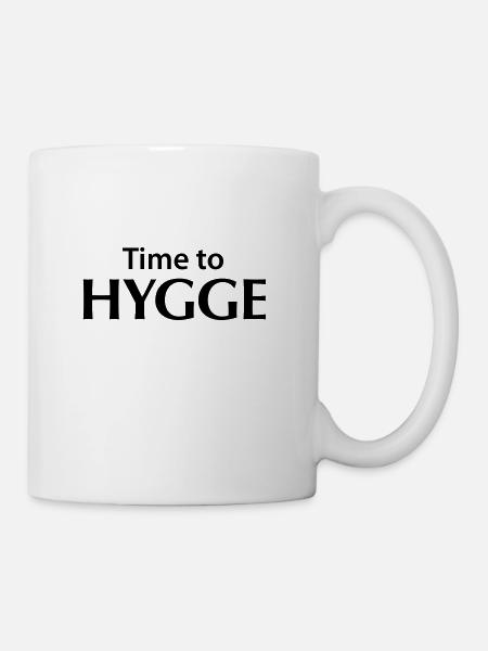Time to Hygge! Feeling Glücksgefühle Zufriedenheit - Tasse - Weiß