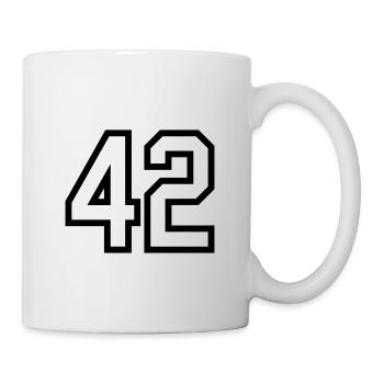 quarante-deux - Mug blanc - blanc - Droite