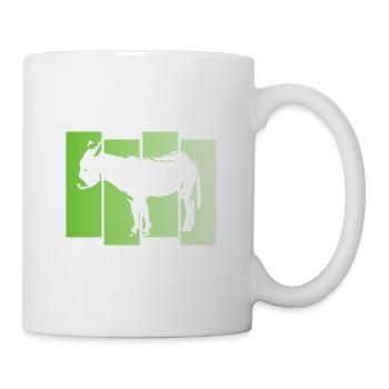Zwergesel Esel - Tasse - Weiß - Rechts