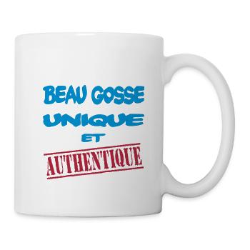 Beau gosse unique et authentique - Tasse - Weiß - Rechts