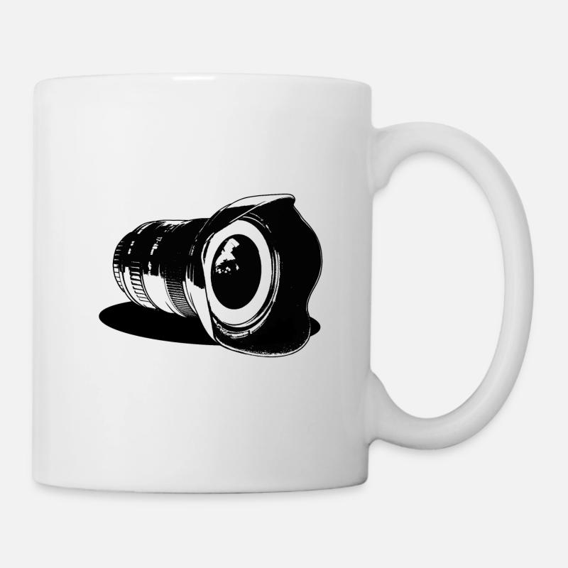 Objektiv Kamera - Tasse - Weiß