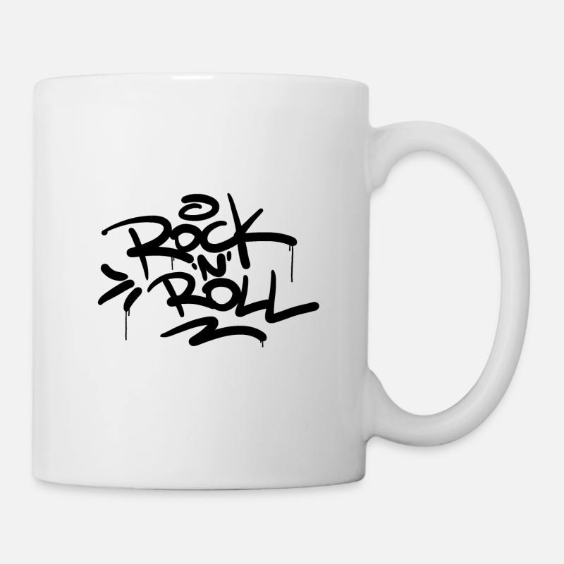Rock N Roll - Tasse - Weiß