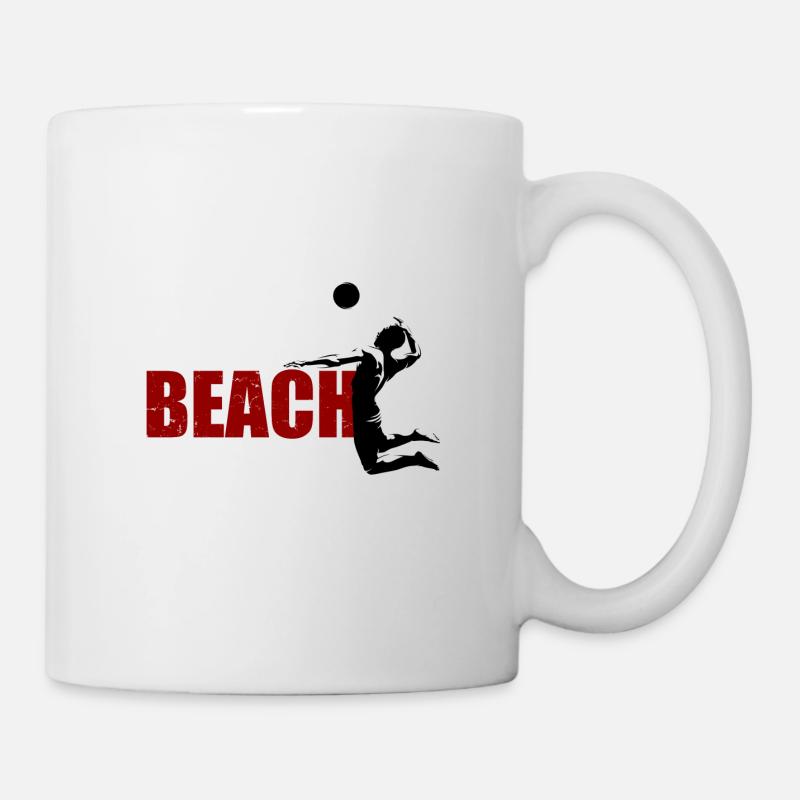 Beach-volley - joueur de volley-ball - Mug blanc - blanc