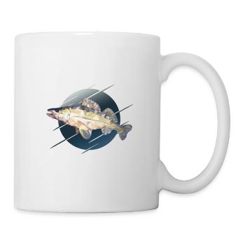 Walleye fishing fishing - Mug - white - Right