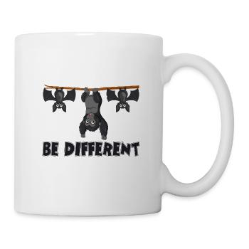 Be Different Funny Monkey Cute Gorilla Batmau - Mug - white - Right