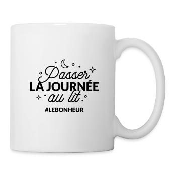 Passer la journée au lit - Mug blanc - blanc - Droite