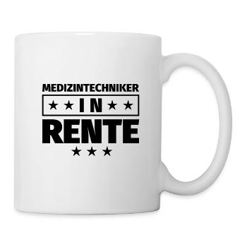 Medizintechniker in Rente Geschenke - Tasse - Weiß - Rechts