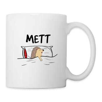 Mett Igel Schlafshirt Nachthemd Pyjama Igel - Tasse - Weiß - Rechts