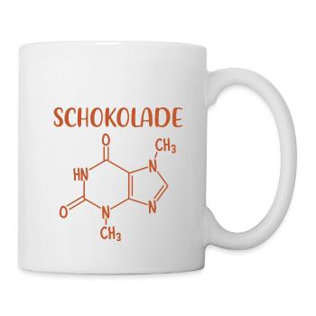 Schokolade Formel - Naschkatze Chemie Kakao - Tasse - Weiß - Rechts