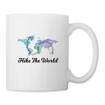 Hike the World - Hiking around the world - Mug - white - Right