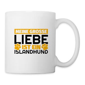 Islandhund Geschenke lustig - Tasse - Weiß - Rechts