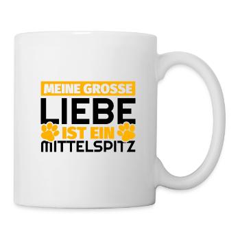 Mittelspitz Geschenke lustig - Tasse - Weiß - Rechts