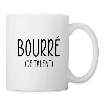 bourré de talent - Mug blanc - blanc - Droite