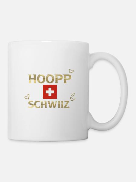 Hopp Schwiiz - Tasse - Weiß