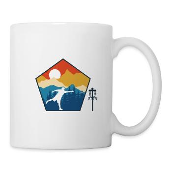 Disc Golf - Disc Golfing Ultimate Frisbee Natural - Mug blanc - blanc - Droite