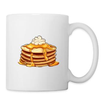Pancakes - Tasse - Weiß - Rechts