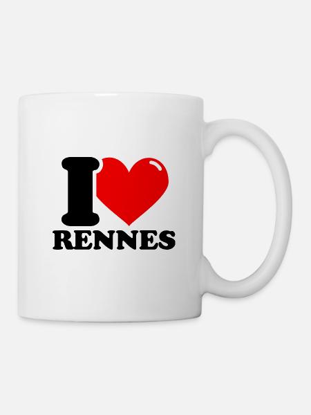 Ich liebe Rennes - Tasse - Weiß