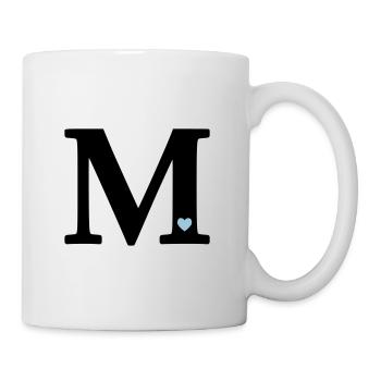 Letter M Initial Letter - Mug - white - Right