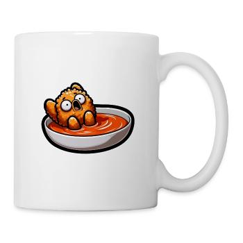 Poulet frit Ailes de poulet Poulet Cadeau - Mug blanc - blanc - Droite