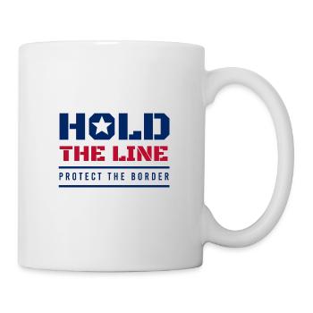 TEXAS hält die Stellung, schützt die Grenze - Tasse - Weiß - Rechts