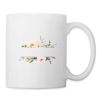 Customizable flowers, colorful - Mug - white - Right