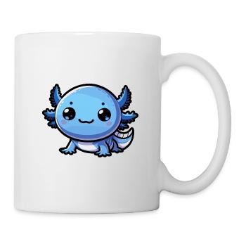 Cadeau mignon bleu Axolotl Axolotl - Mug blanc - blanc - Droite