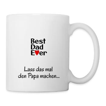 Fête des pères, Fête ❤️ des pères Meilleur papa de tous les temps Design - Mug blanc - blanc - Droite