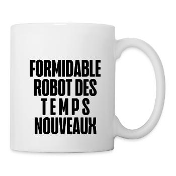 formidable robot - Mug blanc - blanc - Droite
