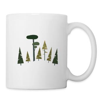shinrin yoku "flat forest nature" waldbesitzer - Tasse - Weiß - Rechts