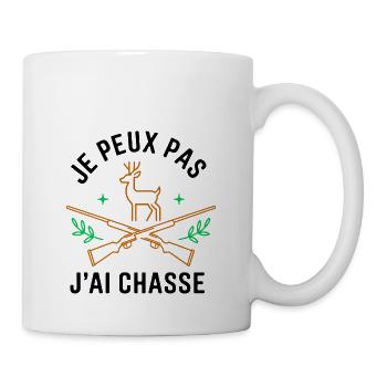 Ich kann nicht, ich habe gejagt - Tasse - Weiß - Rechts