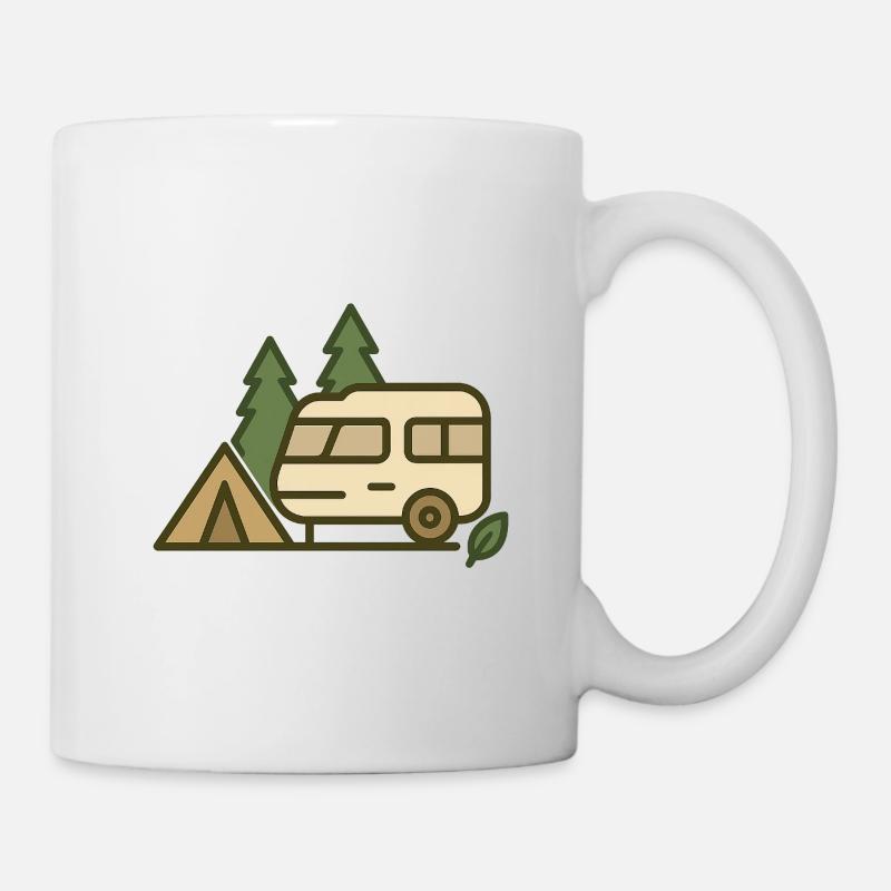 Adventure Camping Nature Design - Mug - white