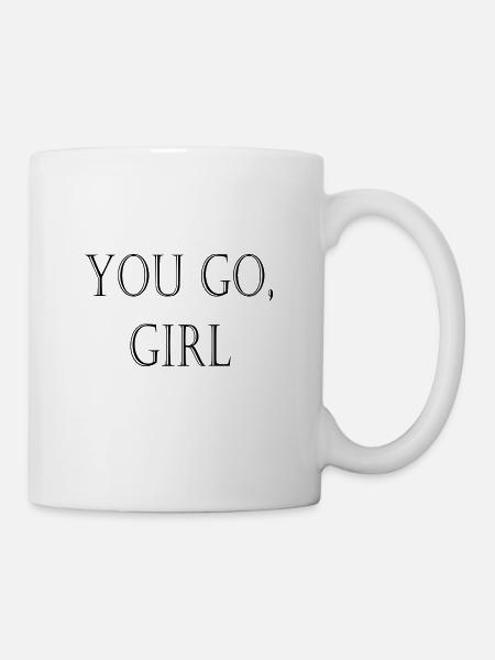YouGoGirl - Tasse - Weiß