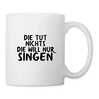 Sängerin - Tasse - Weiß - Rechts