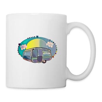 Camping campers caravan love - Mug - white - Right