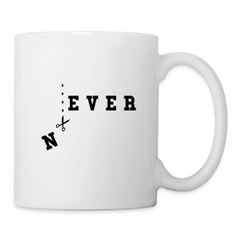 Never Texte Jeu de mots Jamais Infini l’humour - Mug blanc - blanc - Droite