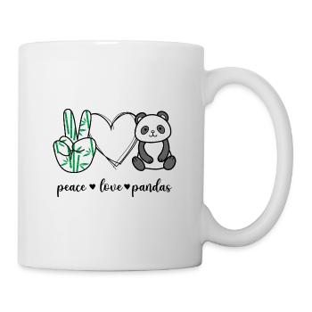 Peace Love Pandas - Mug - white - Right