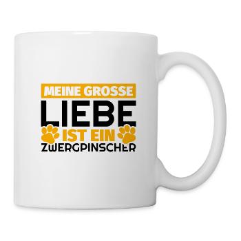 Zwergpinscher Geschenke lustig - Tasse - Weiß - Rechts