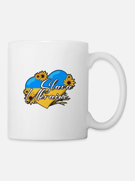 Slava Ukraini - Tasse - Weiß