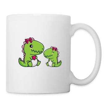 Grande soeur Dino Frères et sœurs Egg Girl - Mug blanc - blanc - Droite