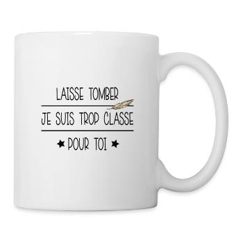 Classe Humour Beauté Cadeau Homme Femme - Mug blanc - blanc - Droite