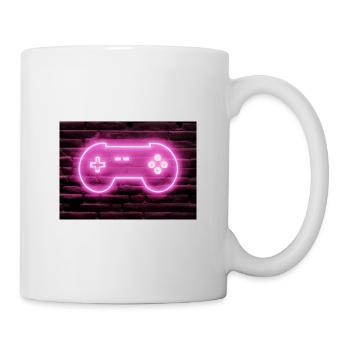 Neon Gaming Controller für Gamer - Tasse - Weiß - Rechts