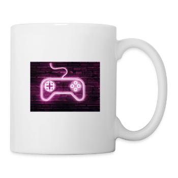 Neon Gaming Controller für Gamer - Tasse - Weiß - Rechts